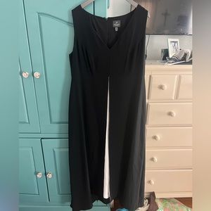 ADRIANNA PAPELL Colorblocked Overlay Jumpsuit